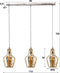 AnLi Style Hanglamp 3L amber glas kegel