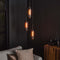 AnLi Style Hanglamp 3L getrapt smoke glas-geperforeerd staal