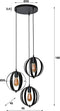 AnLi Style Hanglamp 3L getrapt turn flat
