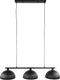 AnLi Style Hanglamp 3L halfronde kap-ribbel