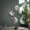 AnLi Style Hanglamp 3L rock chromed getrapt