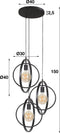 AnLi Style Hanglamp 3L Turn around getrapt