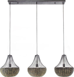 AnLi Style Hanglamp 3x kegel waterhyacint