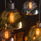 AnLi Style Hanglamp 4+3 disk glass tricolore
