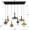 AnLi Style Hanglamp 4+3 karaf