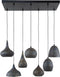 AnLi Style Hanglamp 4+3 punch mix