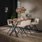 AnLi Style Hanglamp 4+3 stripe glass horizontal