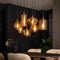 AnLi Style Hanglamp 4+3 stripe glass horizontal