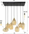 AnLi Style Hanglamp 4+3 V-shape pattern mix