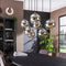 AnLi-Style Hanglamp 4+3L Bubble Shaded / Oud Zilver