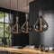 AnLi Style Hanglamp 4L drop smoke glass