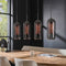 AnLi Style Hanglamp 4L smoke glas-geperforeerd staal