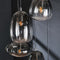 AnLi Style Hanglamp 5L getrapt mix glass shaded