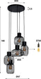 AnLi Style Hanglamp 5L getrapt mix metal