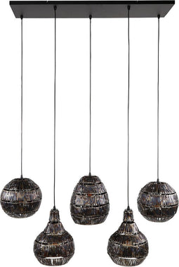 AnLi Style Hanglamp 5L strip multi shade