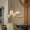 AnLi Style Hanglamp 5L stripe glass mix