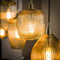 AnLi Style Hanglamp 5L stripe glass mix