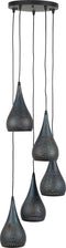 AnLi Style Hanglamp 5xØ15 getrapt punch