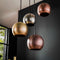 AnLi Style Hanglamp 6x bol getrapt metal print