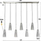 AnLi Style Hanglamp 7L kegel stone