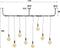 AnLi Style Hanglamp 8L wikkel