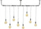 AnLi Style Hanglamp 8L wikkel