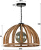 AnLi Style Hanglamp Ø60 gebogen houten spijlen