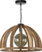 AnLi Style Hanglamp Ø60 gebogen houten spijlen