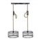 AnLi-Style Hanglamp Ziggy 2 x 40 cm Ø