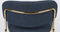ANLI STYLE LOUNGE CHAIR JOLIEN GOLD/DARK BLUE