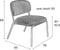ANLI STYLE LOUNGE CHAIR JOLIEN GOLD/DARK BLUE