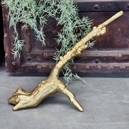 AnLi Style Nickel & Gold sprayed Sculpture