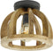 AnLi Style Plafondlamp gebogen houten spijl