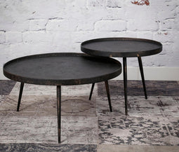 AnLi-Style Salontafel Metallic rond set van 2