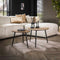 AnLi Style Salontafel set/2 driehoekig metallic / brons antiek