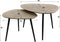 AnLi Style Salontafel set/2 driehoekig metallic / brons antiek