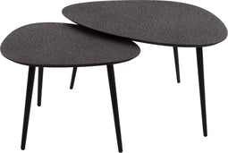 AnLi Style Salontafel set/2 driehoekig metallic