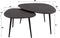 AnLi Style Salontafel set/2 driehoekig metallic