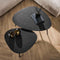 AnLi Style Salontafel set/2 driehoekig metallic