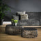 AnLi Style Salontafel set/2 maze zandgegoten