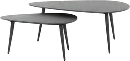 AnLi Style Salontafel set/2 niervormig ceramic