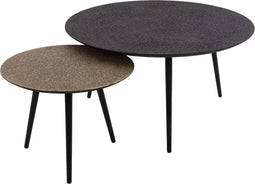 AnLi Style Salontafel set/2 rond metallic