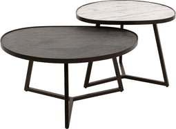 AnLi Style Salontafel set/2 slate driehoek