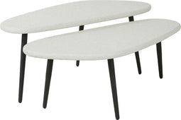 AnLi Style Salontafel set/2 stone hoekvormig