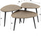AnLi Style Salontafel set/3 driehoekig metallic