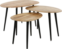 AnLi Style Salontafel set/3 organisch 90 x 55 x 50