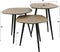 AnLi Style Salontafel set/3 point metallic / Brons antiek