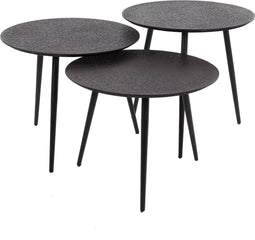 AnLi Style Salontafel set/3 rond metallic