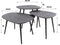 AnLi Style Salontafel set/3 vierhoekig metallic