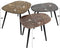 AnLi Style Salontafel set/3 vierhoekig patina metal